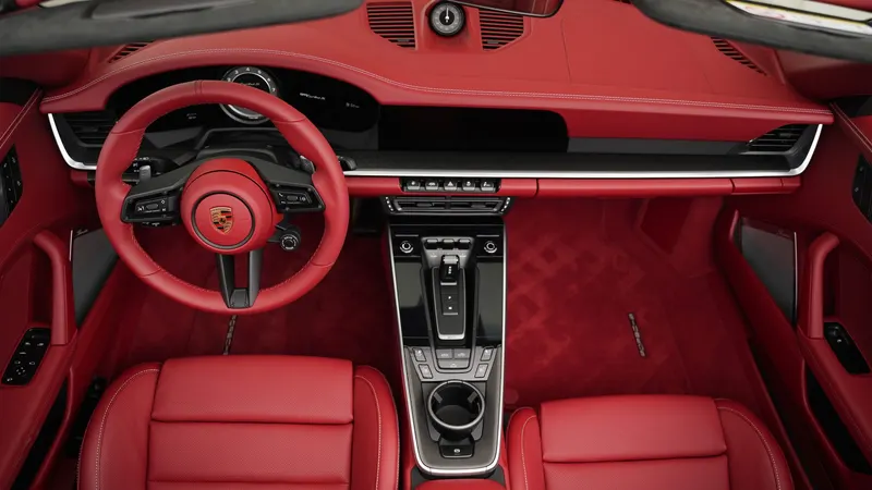 2024 Porsche 911 Turbo S Cabriolet Nardo Grey interior