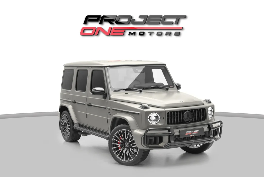 2025 MERCEDES BENZ AMG G63 DOUBLE NIGHT PACKAGE WITH GARGASH WARRANTY AND SERVICE CONTRACT